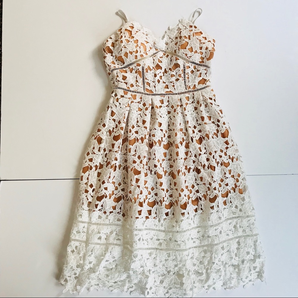 FEW MODA, New York White Lace Dress